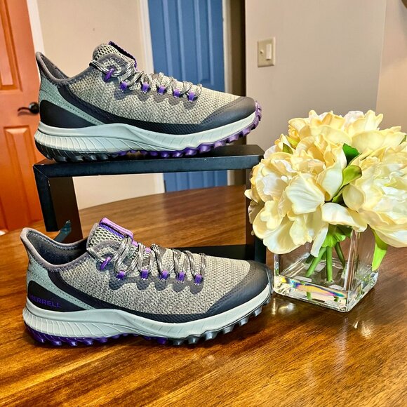 Women's Merrell Sage & Purple Bravada 2 Sneaker Hiking Trail Shoe JO33640 Size 7 - Picture 2 of 9